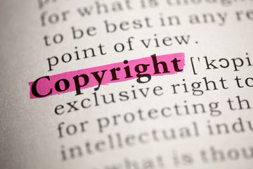 Naklejka premium Copyright