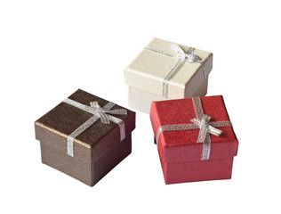 Three gift boxes