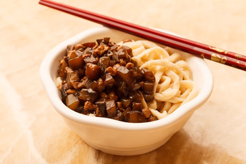 noodle with meat