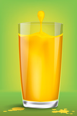 glass of citrus juice