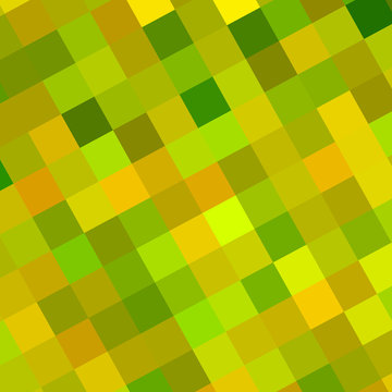 Abstract Green Palette Squares Background