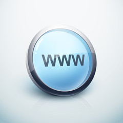 icône bouton internet www