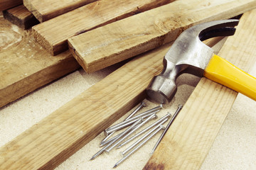 Hammer and nails