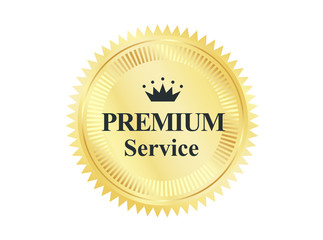 Golden Premium Quality Badge