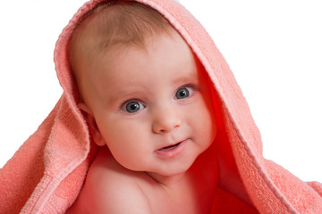 Portrait cute baby. A sweet child.