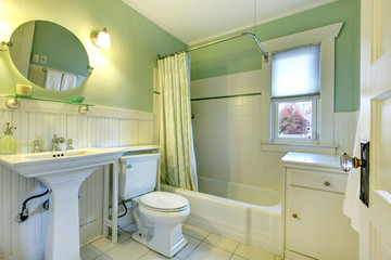 Refreshing mint bathroom