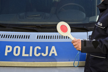 Polish Police sign