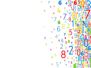 Vector background from numbers