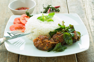 Poisson au basilic, Thaïlande