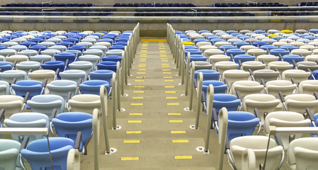 Stadium plastic seats