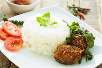 stir-fried fish, Thaïlande