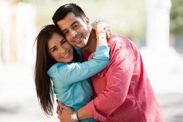 Portrait of a young Hispanic couple