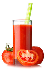 Tomato juice with celery