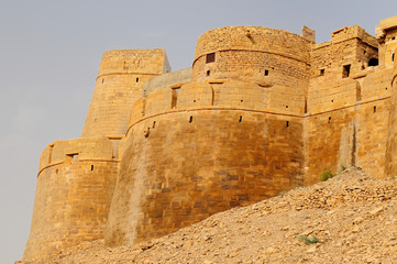 Ancient Indian fortification in Jaisamler
