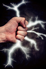 Lightning in a hand