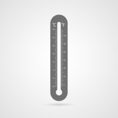 Vector thermometer icon.