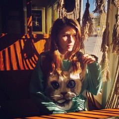 girl looking aut the window