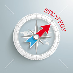 Compass Strategy Silver Background