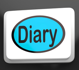 Diary Button Shows Online Planner Or Schedule