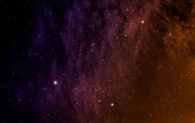 Obraz premium Space background with nebula and stars.