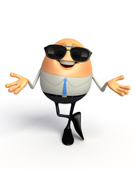 Happy Egg as Business Man