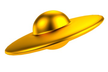 realistic 3d render of UFO