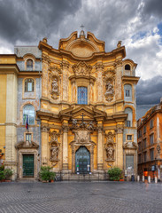 Fototapeta na wymiar The Santa Maria Maddalena church in Rome. Italy.