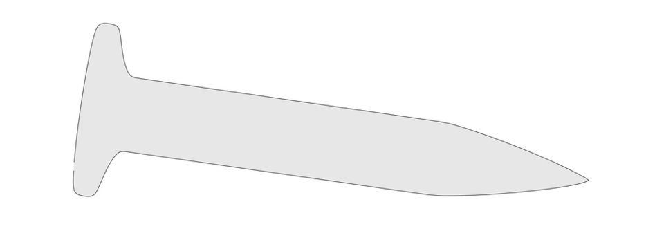 cartoon image of clout nail