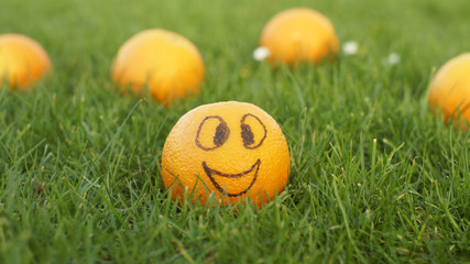 Smiling orange