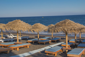 santorini island greece beach