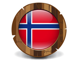 Obraz premium Norway wood button