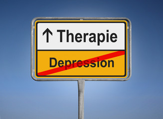 Obraz premium Therapie / Depression