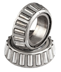 Set of ball bearings isolated on a white background