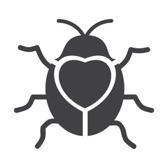 Heart shape with bug