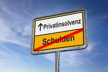 Obraz premium Privatinsolvenz