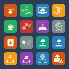 Business people Icons set.