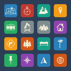 Navigation icons set