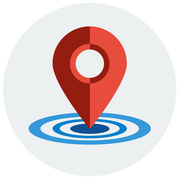 Map pointer ,flat icon