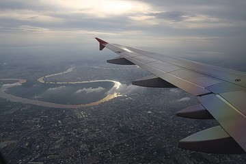 river view from plane