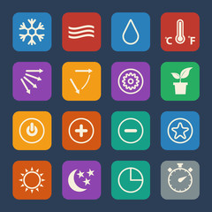 Air conditioning icons.