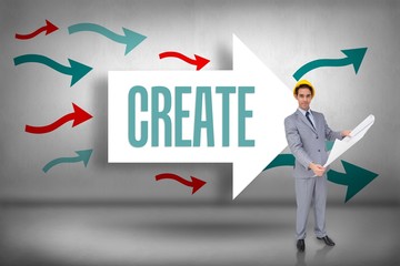 Create against arrows pointing