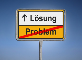 Obraz premium Lösung / Problem