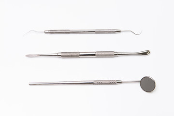 Dental tools in dental clinic