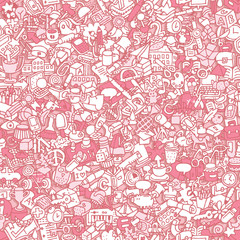 School seamless pattern