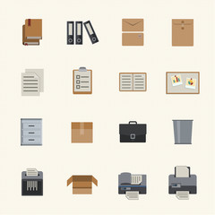 Business and Office Icons set