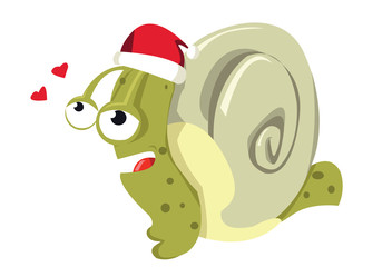 Christmas snail