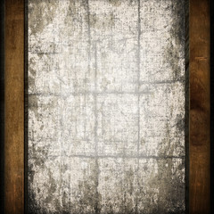 old canvas on wooden background