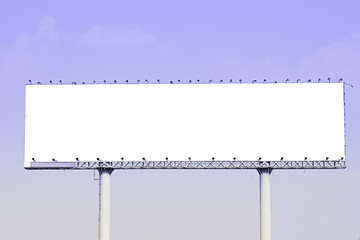 Blank billboard . Useful for your advertisement.