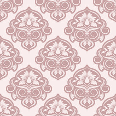 vector seamless backdrop. damask pattern. flower wallpaper