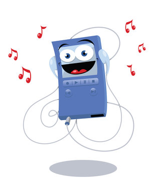 Funny Blue Mp3 Player
